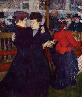 Toulouse-Lautrec, Henri de - At the Moulin Rouge, the Two Waltzers